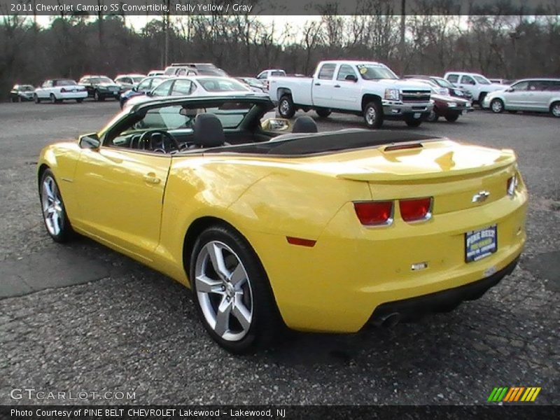 Rally Yellow / Gray 2011 Chevrolet Camaro SS Convertible