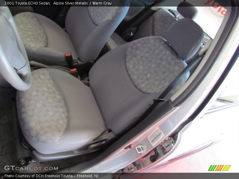 Alpine Silver Metallic / Warm Gray 2001 Toyota ECHO Sedan