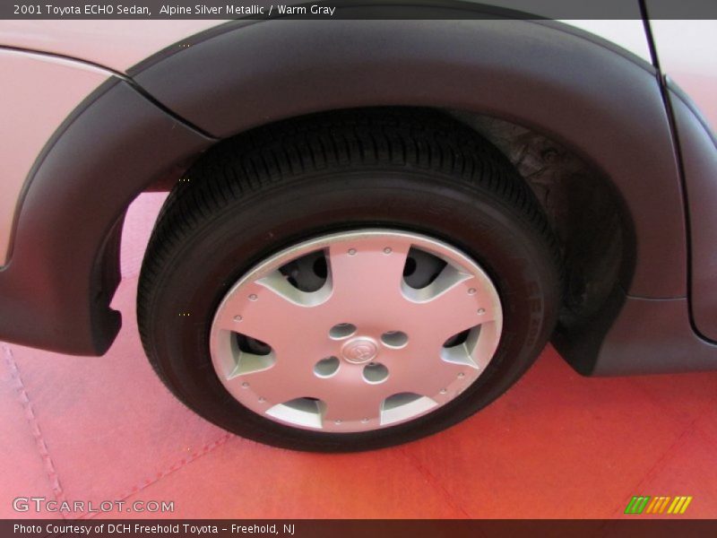 Alpine Silver Metallic / Warm Gray 2001 Toyota ECHO Sedan