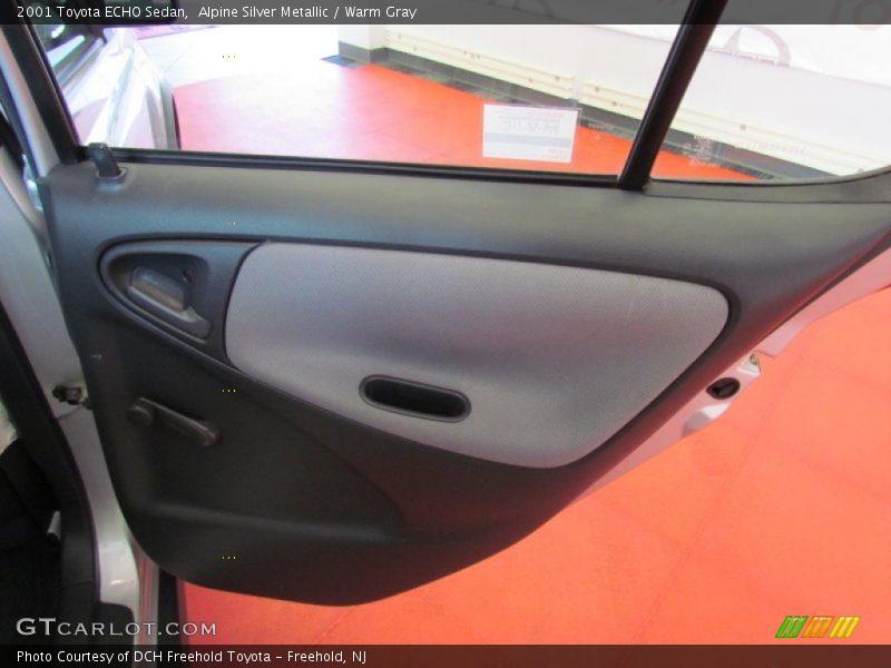 Alpine Silver Metallic / Warm Gray 2001 Toyota ECHO Sedan