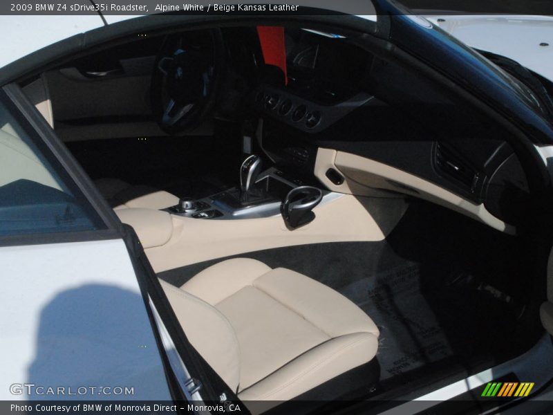 Alpine White / Beige Kansas Leather 2009 BMW Z4 sDrive35i Roadster