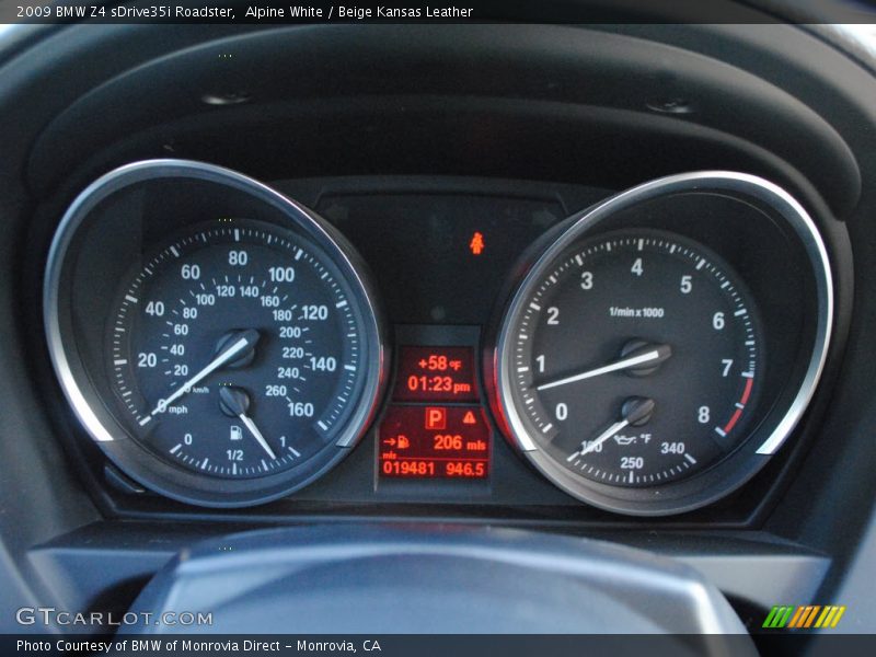  2009 Z4 sDrive35i Roadster sDrive35i Roadster Gauges