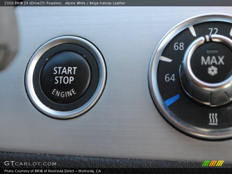 Controls of 2009 Z4 sDrive35i Roadster