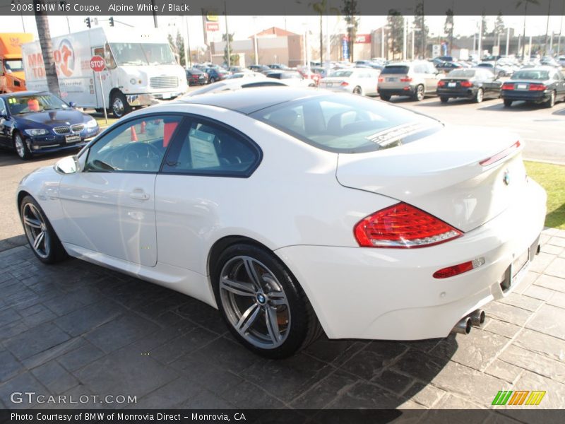 Alpine White / Black 2008 BMW M6 Coupe