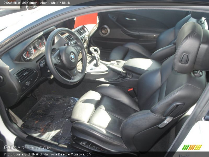  2008 M6 Coupe Black Interior