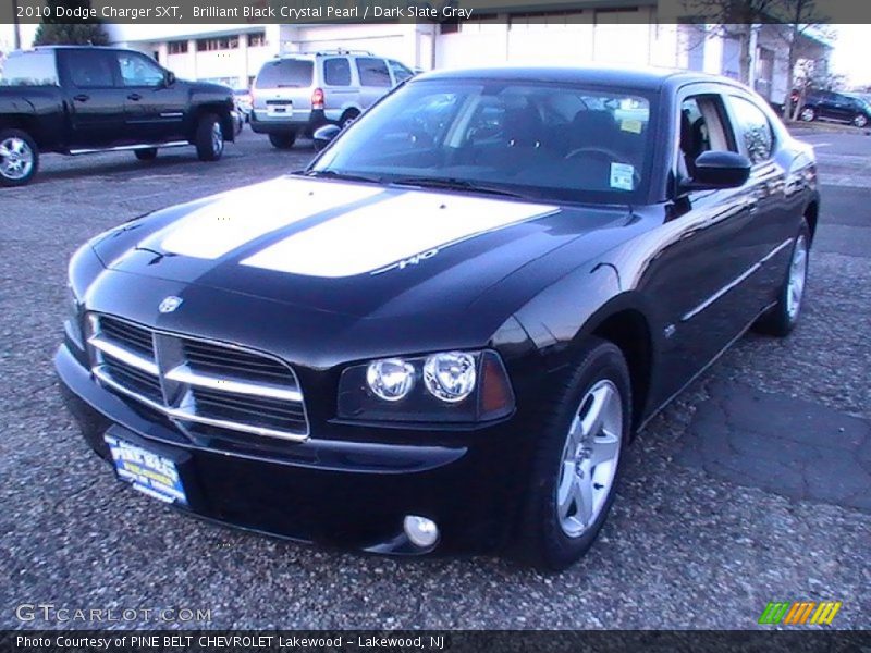 Brilliant Black Crystal Pearl / Dark Slate Gray 2010 Dodge Charger SXT