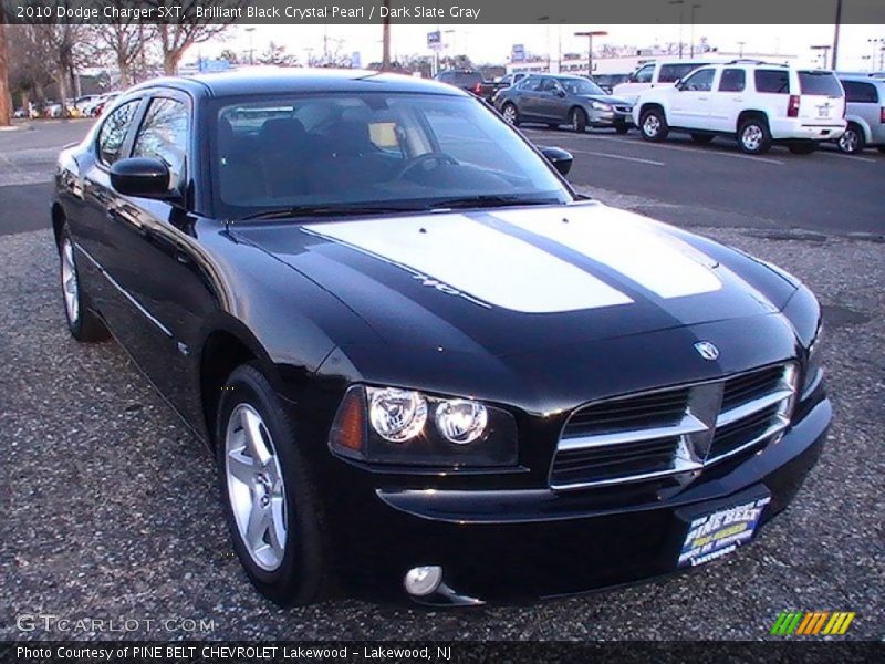 Brilliant Black Crystal Pearl / Dark Slate Gray 2010 Dodge Charger SXT
