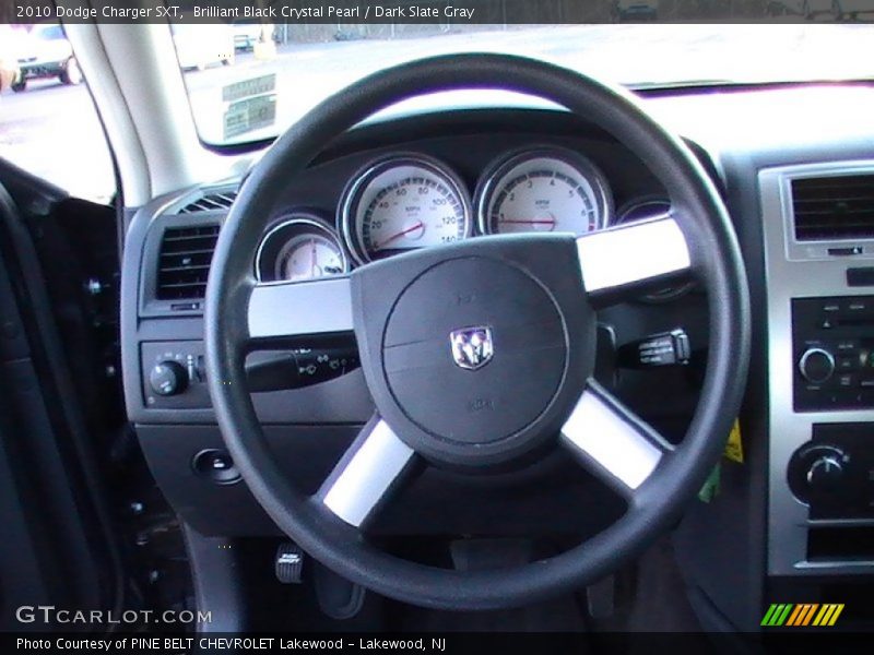 Brilliant Black Crystal Pearl / Dark Slate Gray 2010 Dodge Charger SXT