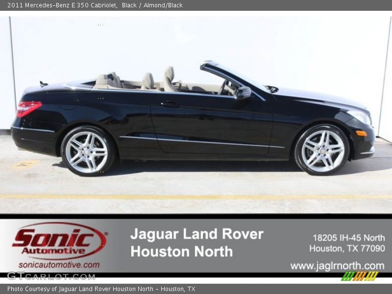 Black / Almond/Black 2011 Mercedes-Benz E 350 Cabriolet