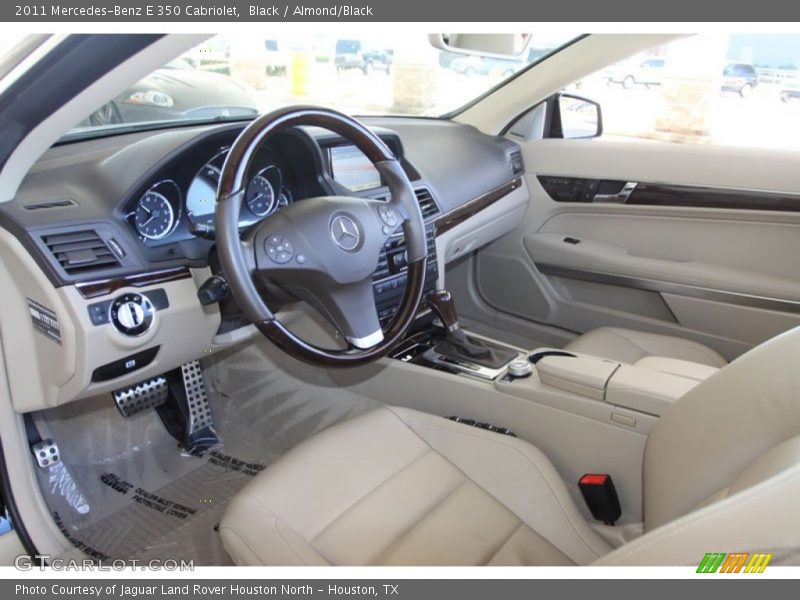 Black / Almond/Black 2011 Mercedes-Benz E 350 Cabriolet