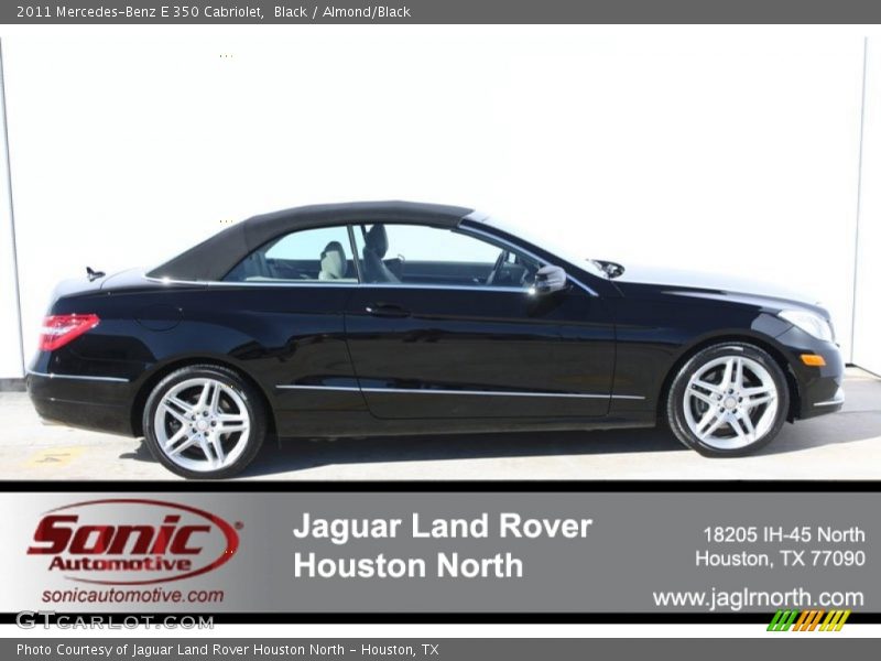 Black / Almond/Black 2011 Mercedes-Benz E 350 Cabriolet