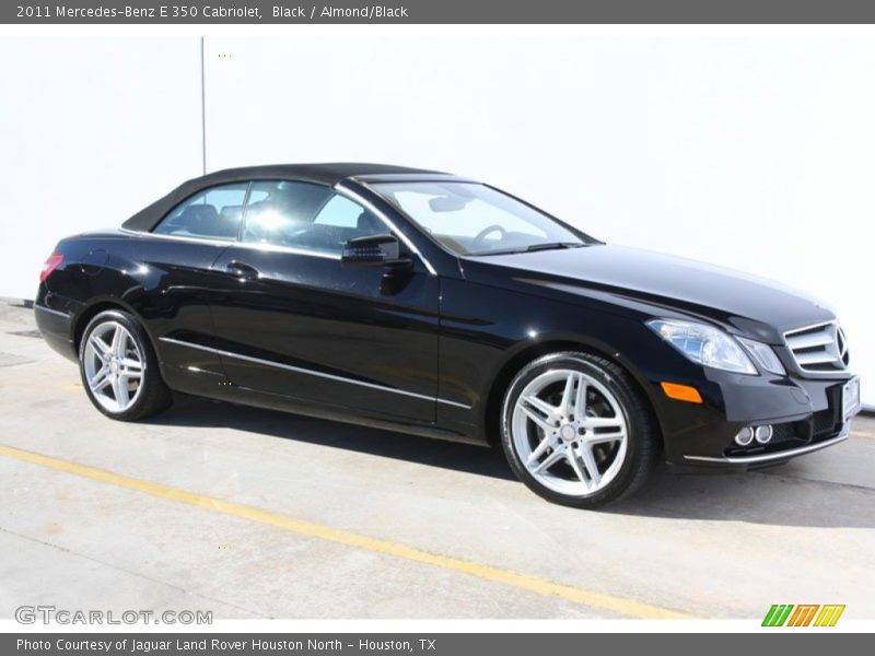 Black / Almond/Black 2011 Mercedes-Benz E 350 Cabriolet