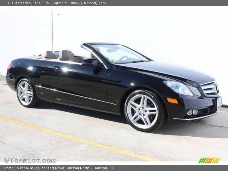 Black / Almond/Black 2011 Mercedes-Benz E 350 Cabriolet