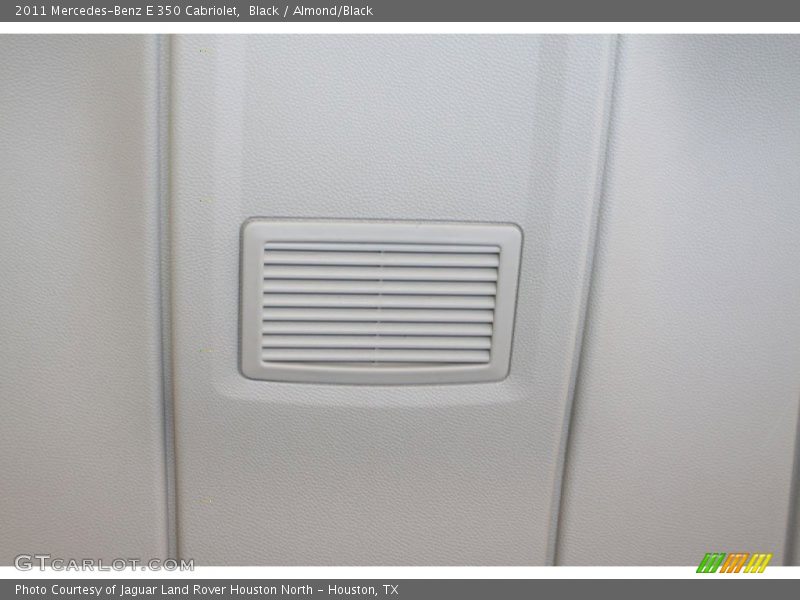 Black / Almond/Black 2011 Mercedes-Benz E 350 Cabriolet