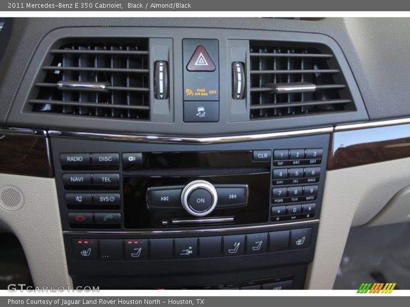 Black / Almond/Black 2011 Mercedes-Benz E 350 Cabriolet