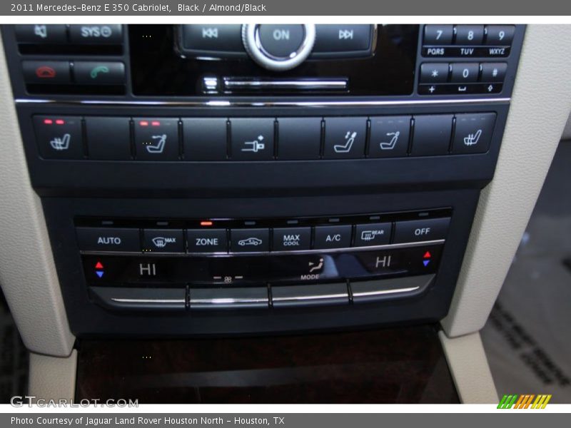 Black / Almond/Black 2011 Mercedes-Benz E 350 Cabriolet