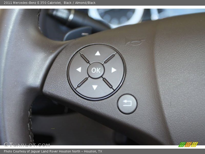 Black / Almond/Black 2011 Mercedes-Benz E 350 Cabriolet