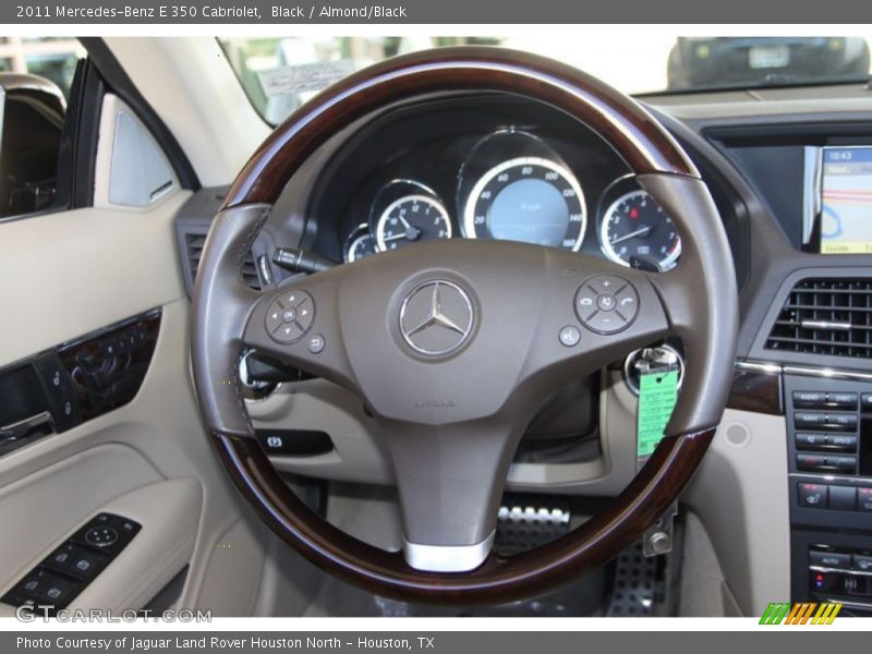 Black / Almond/Black 2011 Mercedes-Benz E 350 Cabriolet