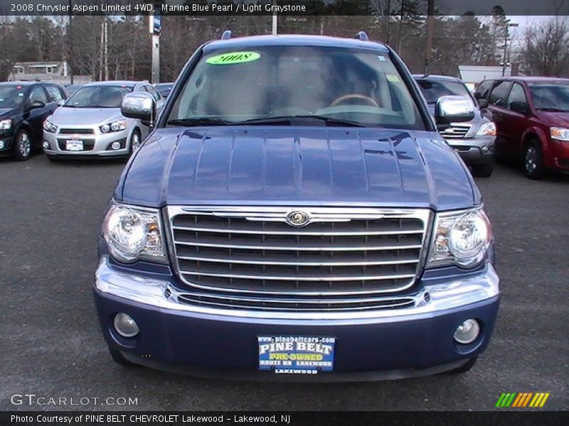Marine Blue Pearl / Light Graystone 2008 Chrysler Aspen Limited 4WD