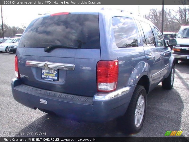 Marine Blue Pearl / Light Graystone 2008 Chrysler Aspen Limited 4WD