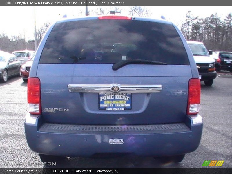 Marine Blue Pearl / Light Graystone 2008 Chrysler Aspen Limited 4WD