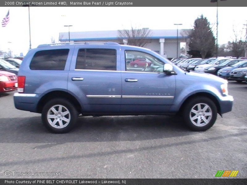 Marine Blue Pearl / Light Graystone 2008 Chrysler Aspen Limited 4WD