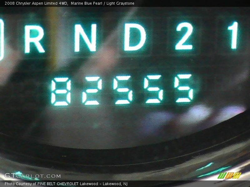 Marine Blue Pearl / Light Graystone 2008 Chrysler Aspen Limited 4WD