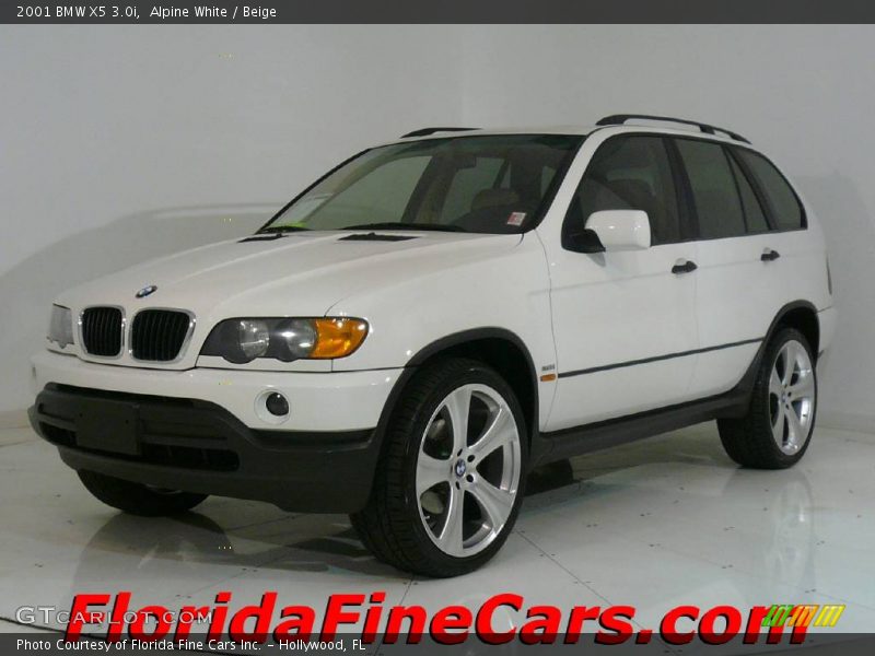 Alpine White / Beige 2001 BMW X5 3.0i