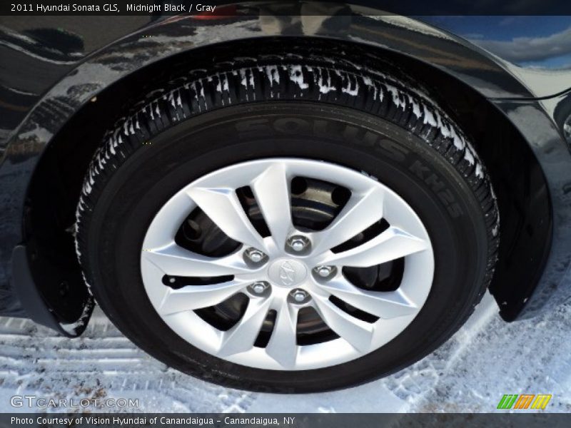 Midnight Black / Gray 2011 Hyundai Sonata GLS