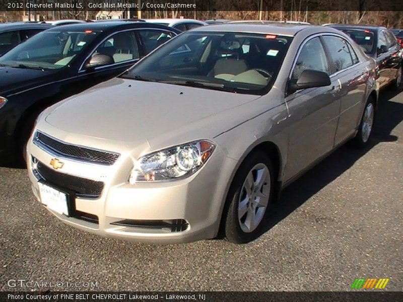 Gold Mist Metallic / Cocoa/Cashmere 2012 Chevrolet Malibu LS