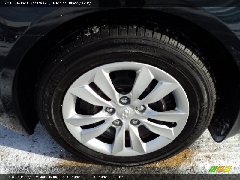 Midnight Black / Gray 2011 Hyundai Sonata GLS