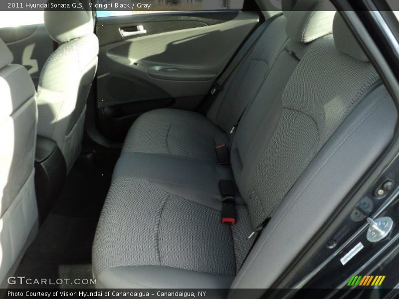 Midnight Black / Gray 2011 Hyundai Sonata GLS