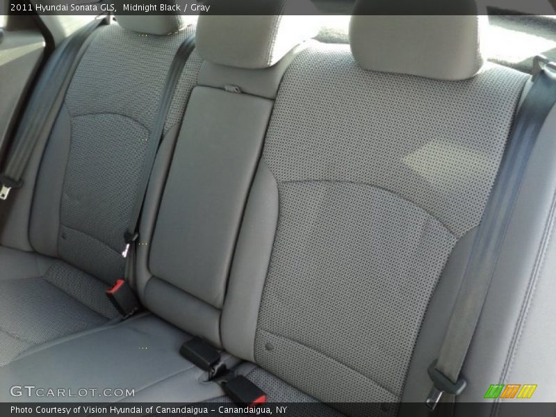 Midnight Black / Gray 2011 Hyundai Sonata GLS