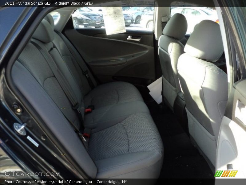 Midnight Black / Gray 2011 Hyundai Sonata GLS
