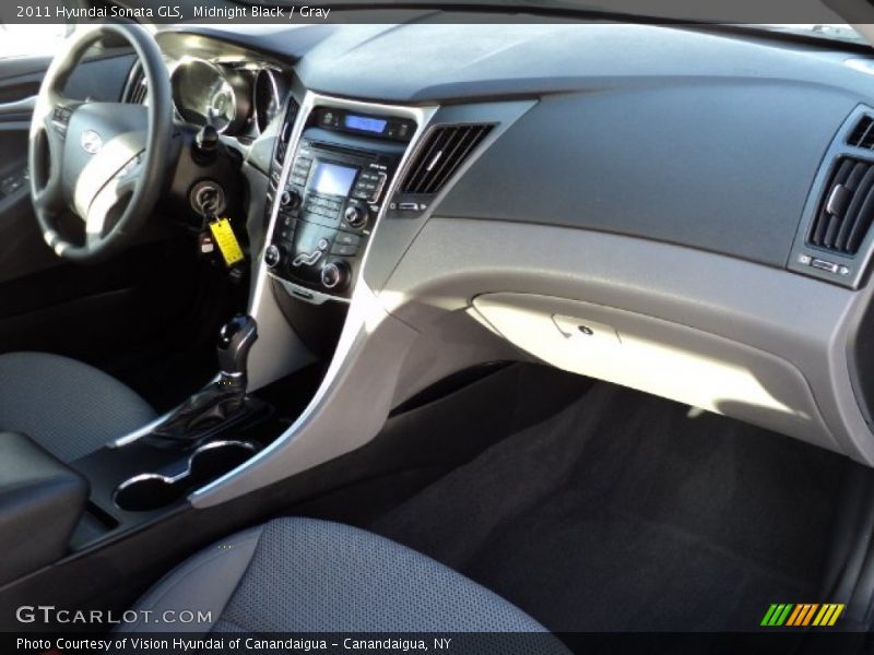 Midnight Black / Gray 2011 Hyundai Sonata GLS
