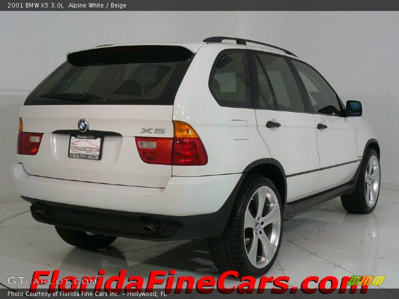 Alpine White / Beige 2001 BMW X5 3.0i