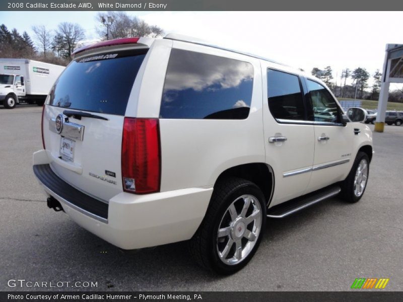 White Diamond / Ebony 2008 Cadillac Escalade AWD