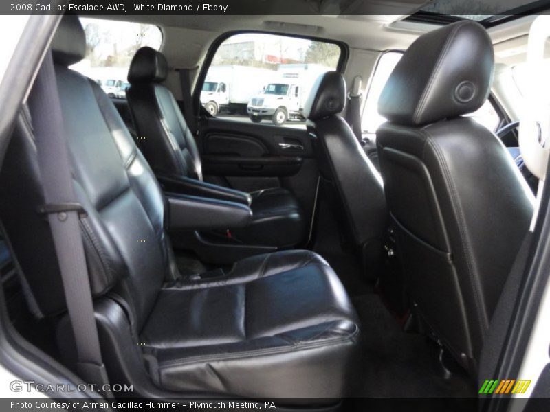 White Diamond / Ebony 2008 Cadillac Escalade AWD
