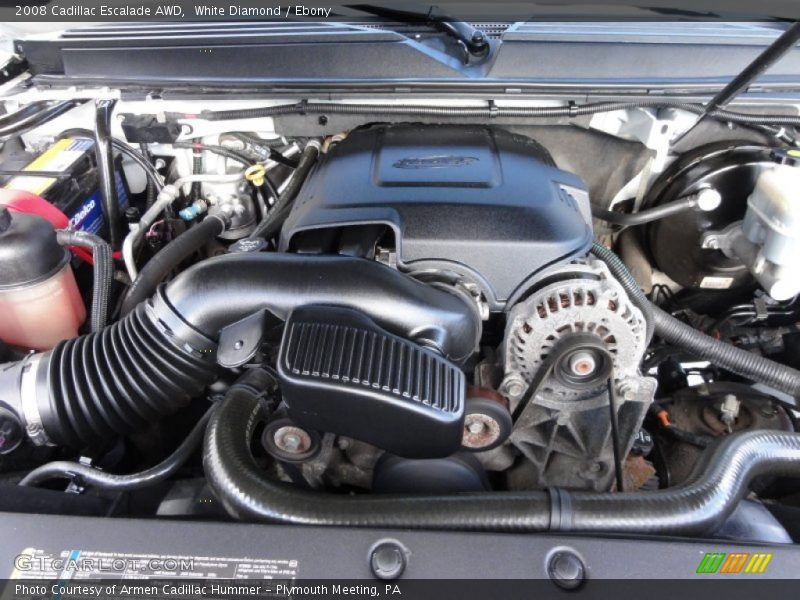 White Diamond / Ebony 2008 Cadillac Escalade AWD