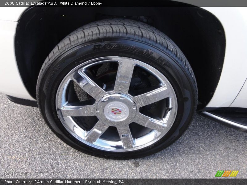 White Diamond / Ebony 2008 Cadillac Escalade AWD