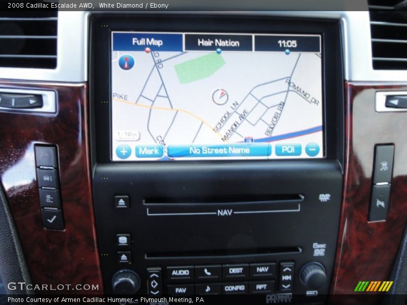 White Diamond / Ebony 2008 Cadillac Escalade AWD