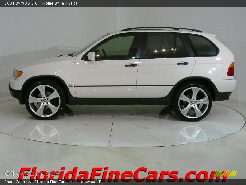 Alpine White / Beige 2001 BMW X5 3.0i