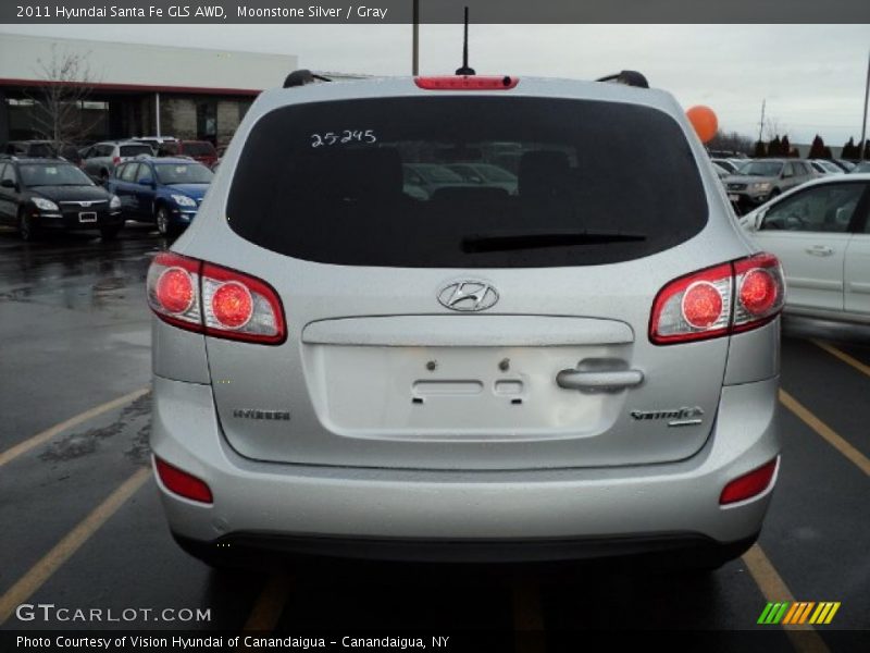 Moonstone Silver / Gray 2011 Hyundai Santa Fe GLS AWD