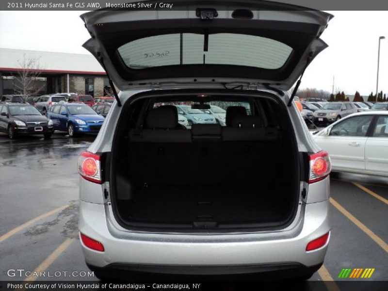 Moonstone Silver / Gray 2011 Hyundai Santa Fe GLS AWD