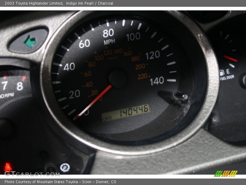 Indigo Ink Pearl / Charcoal 2003 Toyota Highlander Limited