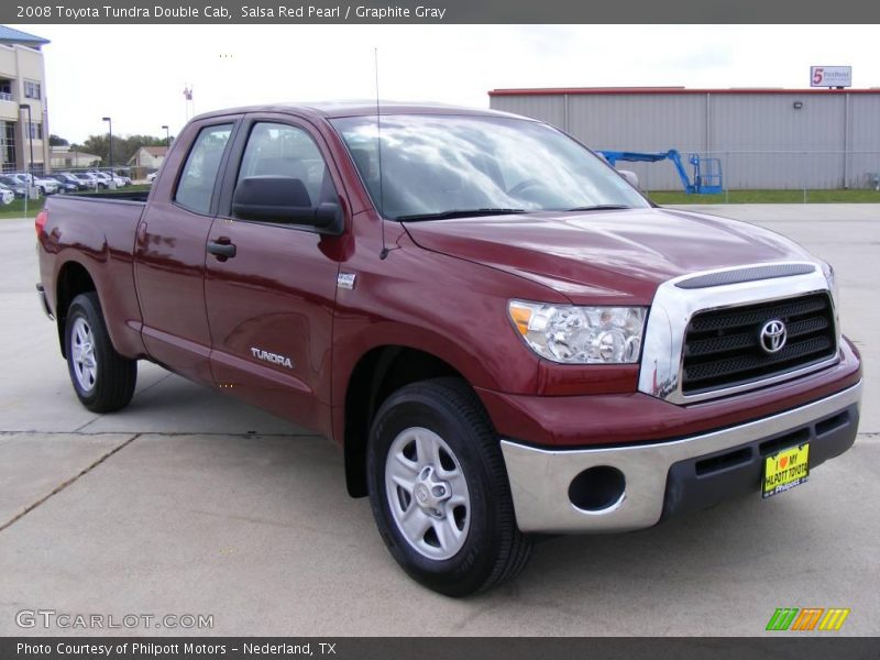 Salsa Red Pearl / Graphite Gray 2008 Toyota Tundra Double Cab