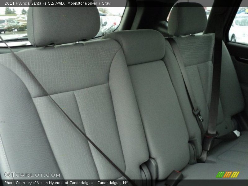 Moonstone Silver / Gray 2011 Hyundai Santa Fe GLS AWD