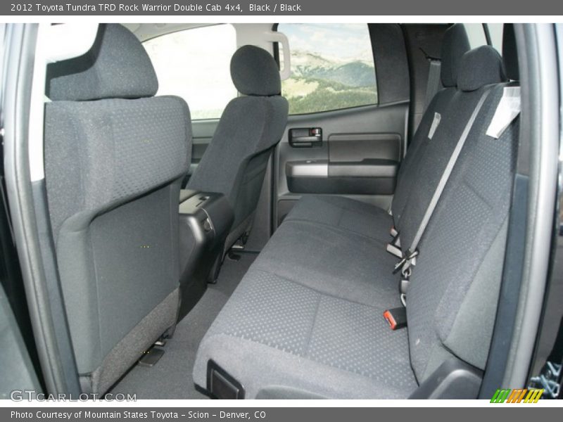 Rear Seat of 2012 Tundra TRD Rock Warrior Double Cab 4x4