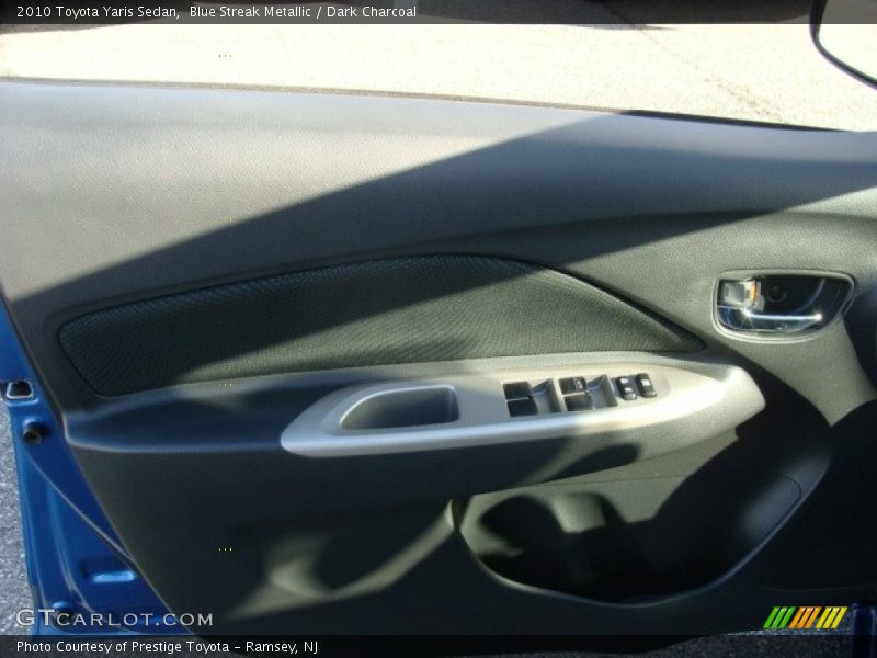 Blue Streak Metallic / Dark Charcoal 2010 Toyota Yaris Sedan