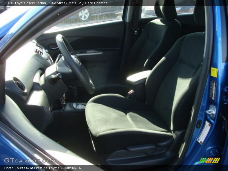Blue Streak Metallic / Dark Charcoal 2010 Toyota Yaris Sedan
